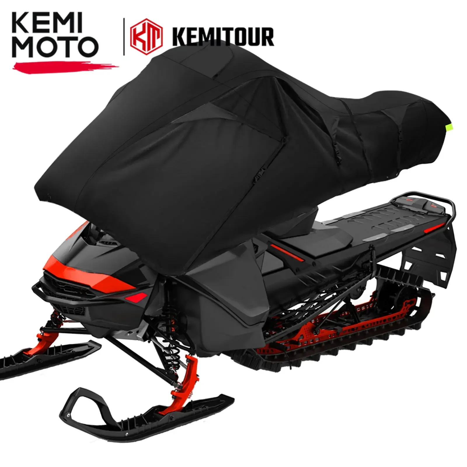 600D TPU Snowmobile Cover Compatible with Polaris RMK INDY for Ski-Doo for Arctic Cat for Yamaha Waterproof 119