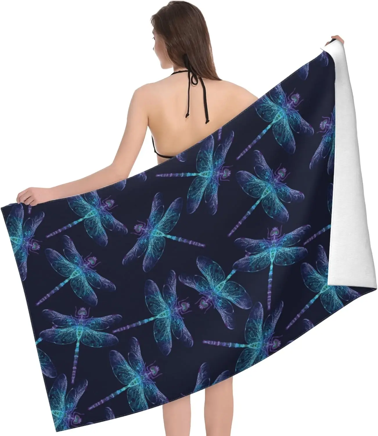 Microfiber Oversized Beach Towel, Lightweight Quick Dry Sandproof Towels for Swim Pool Yoga Gym Camping, Beach Essentials