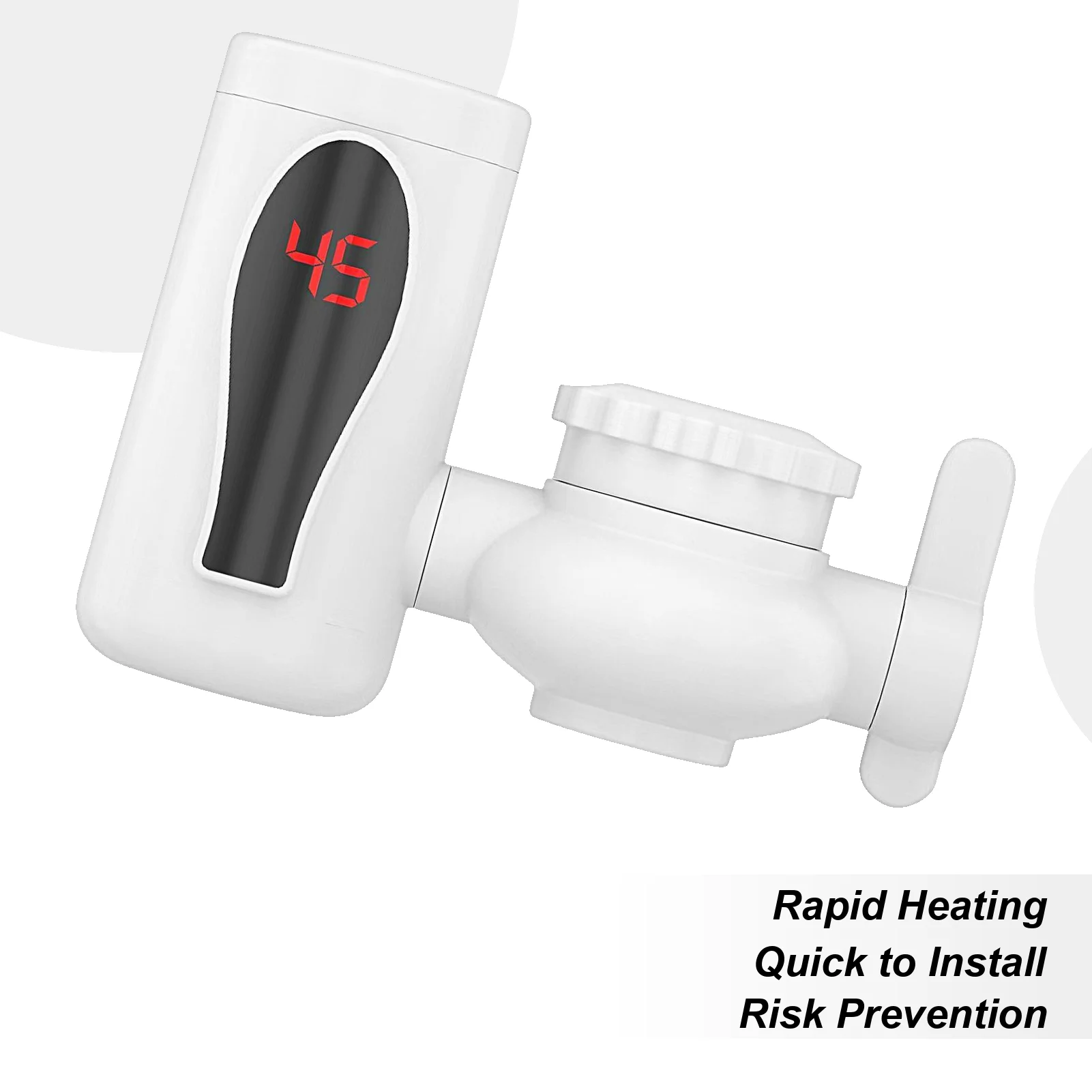 

Мгновенный кран для горячей воды, мгновенный безрезервуарный водонагреватель, вращающийся светодиодный цифровой дисплей, кран, двойной режим для мытья рук, разрывная комната