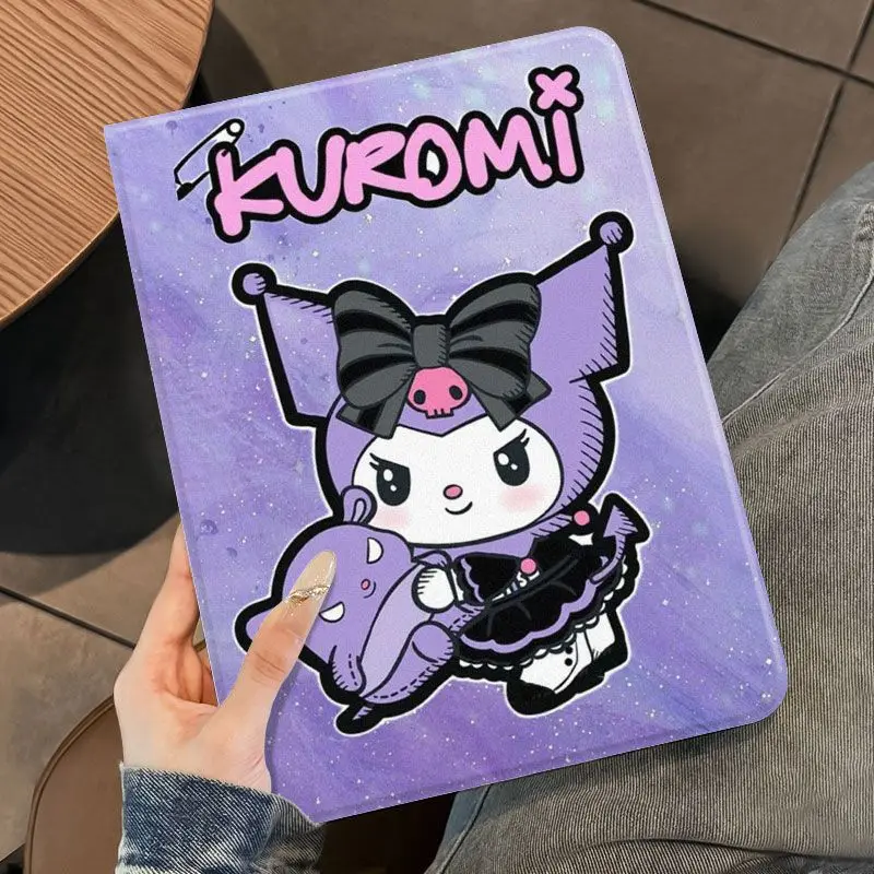 

Kawaii Kuromi Tablet Case For iPad 2025 A16 11th 10th 9th 8th 10.2Inch Pro 2024 2021 Mini 4 5 6 7 8.3 Air 5 6 7 Protective Cover