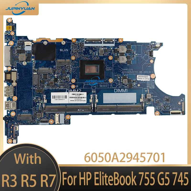 

For HP EliteBook 755 G5 745 MT44 Laptop Motherboard 6050A2945701 L21936-601 L21938-601 L21937-601 W R3-2300U R5-2500U R7-2700U