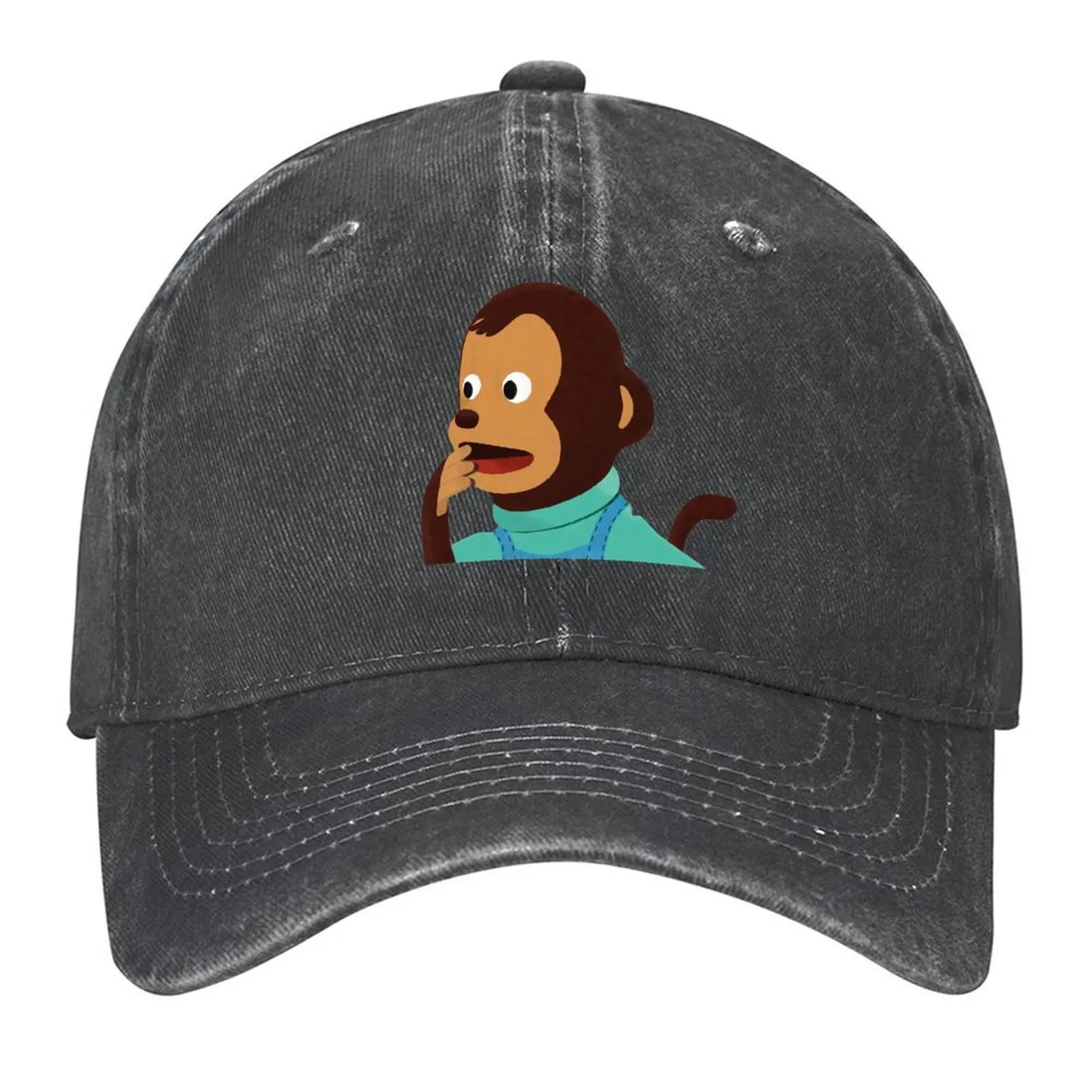 

Pedro aka Kento Surprised / Shocked Monkey Meme Illustration Baseball Cap fishing hat custom caps Sun Hats For Women Men's