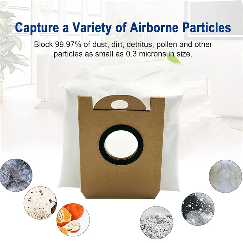 TCF-For IHOME Nova S1 Pro Robotic Vacuum Cleaner Dust Bag Replacement Parts Sweeping Accessories Trash Dust Bags