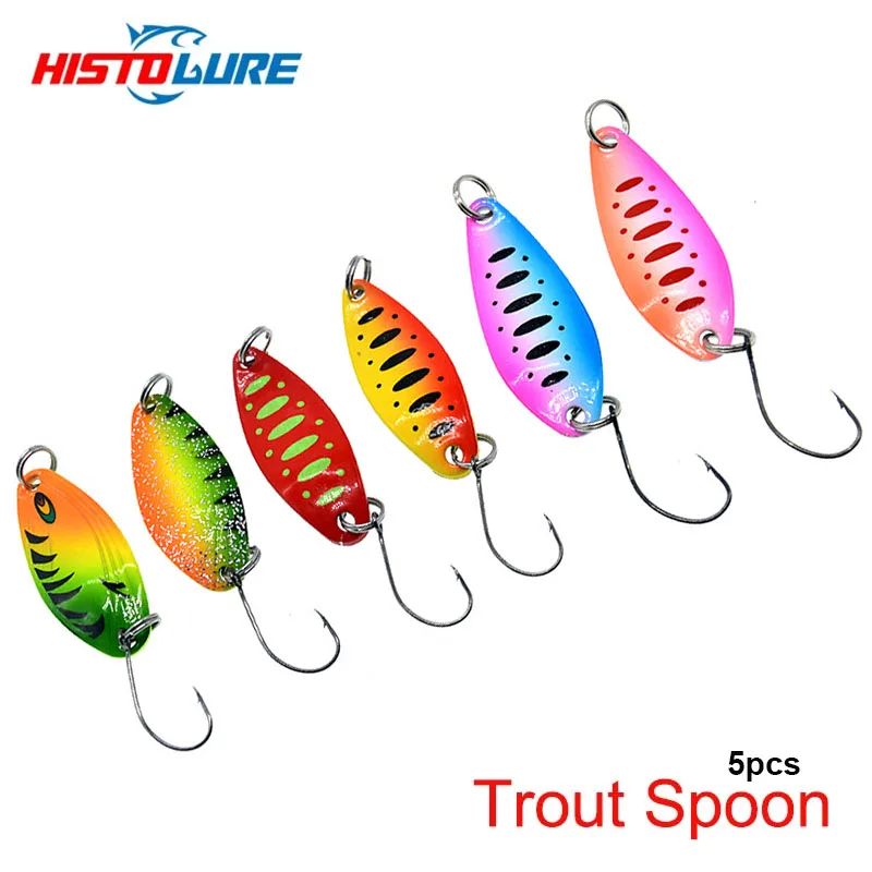 6 sztuk/partia łyżka przynęta wędkarska 3.5g/4.5g/5g metalowa przynęta cekiny pojedynczy haczyk sztuczna przynęta Spinner twarda przynęta Bass Pike Fishing