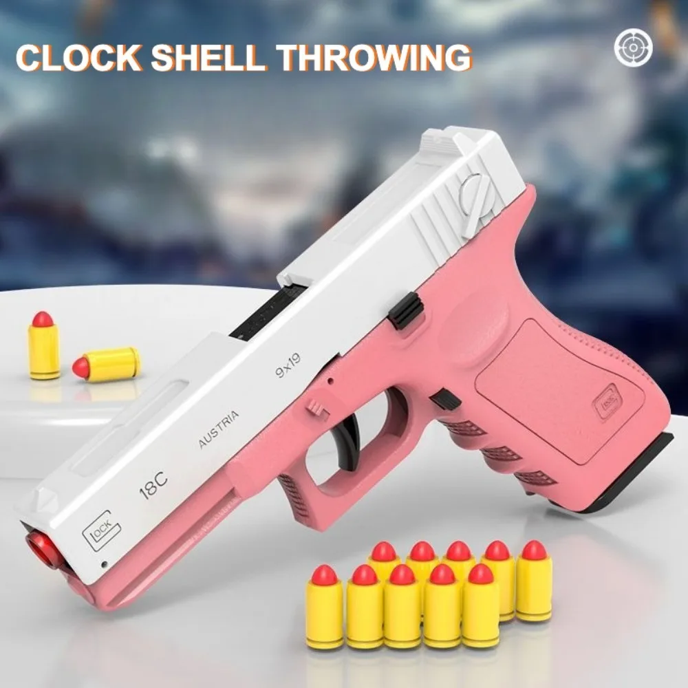 Weiche Kugel Spielzeug Pistole Shell Werfen Kontinuierliches Abfeuern Outdoor Kampf Waffe Essen Huhn Spielzeug Spiel Weihnachtsgeschenk für Kinder – Detail 1