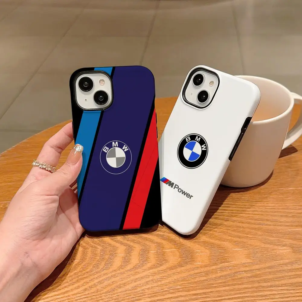 Чехол CooL A-Bmw-wS-Car для iPhone 17 Air 16 15 14 13 11 12 Pro Max Xr Plus с полной печатью, два в одном, универсальный чехол-накладка