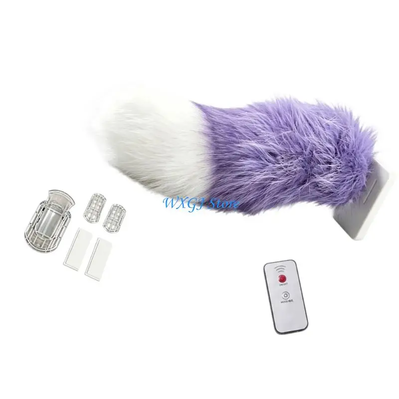 37JE USB C Rechargeable Realistic Tail Car Decoration With Wireless Remote Control