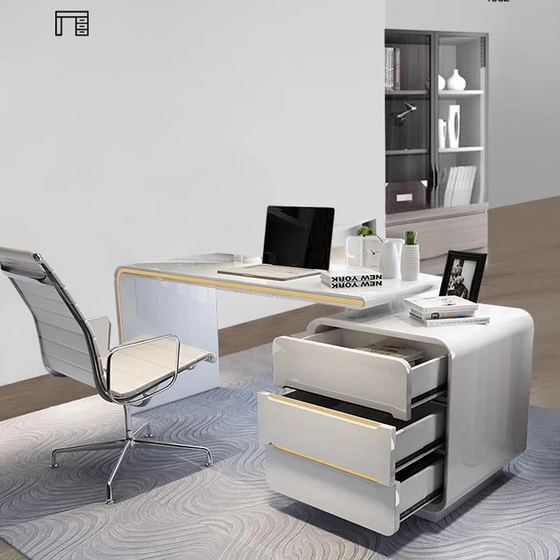 Workstation Desktop Office Desk Automatic Corner Study Writing Workshop Room Desks Offer Modern Escritorios Computer Setup