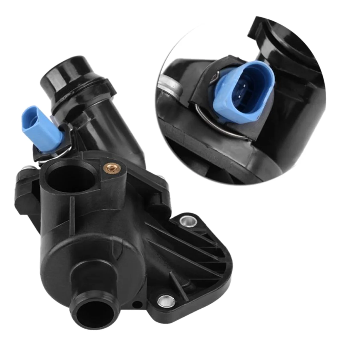 Conjunto do termostato de refrigeração T48C_Car 06B 121111 D para Audi A4 A6 1.8L Passat 2.0L 06B 121111 H 06B 121111 Termostato do motor K