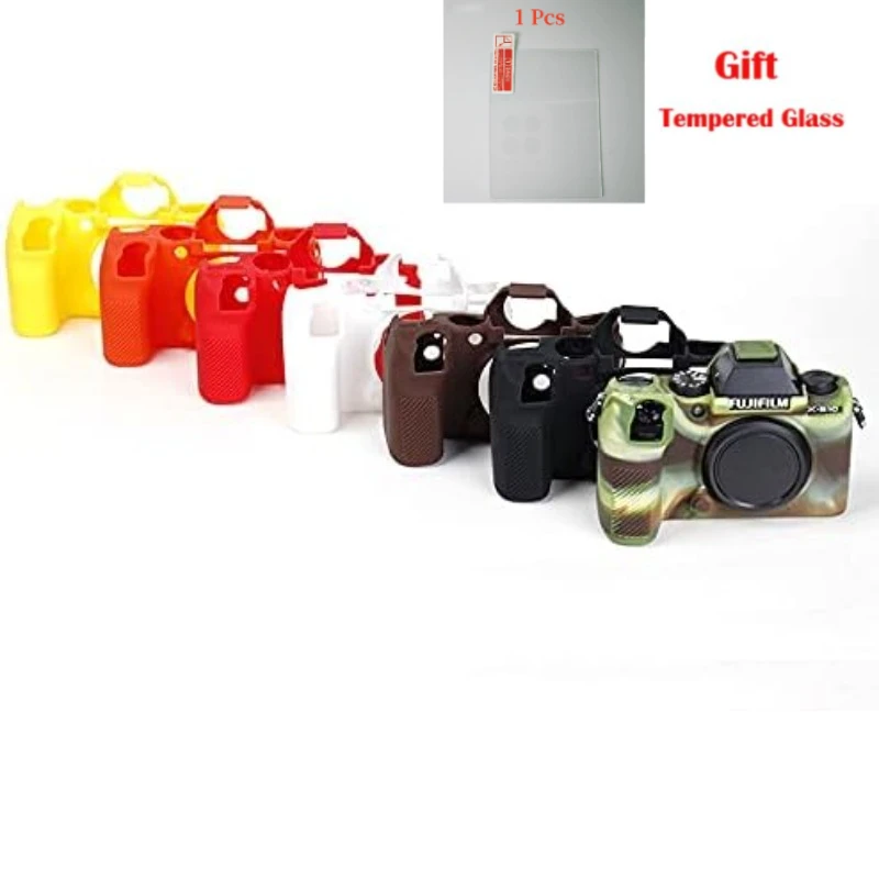 

Camera bag protective cover，For Fujifilm Xs10 Accessories Soft Rubber Camera Case Cover + free tempered film
