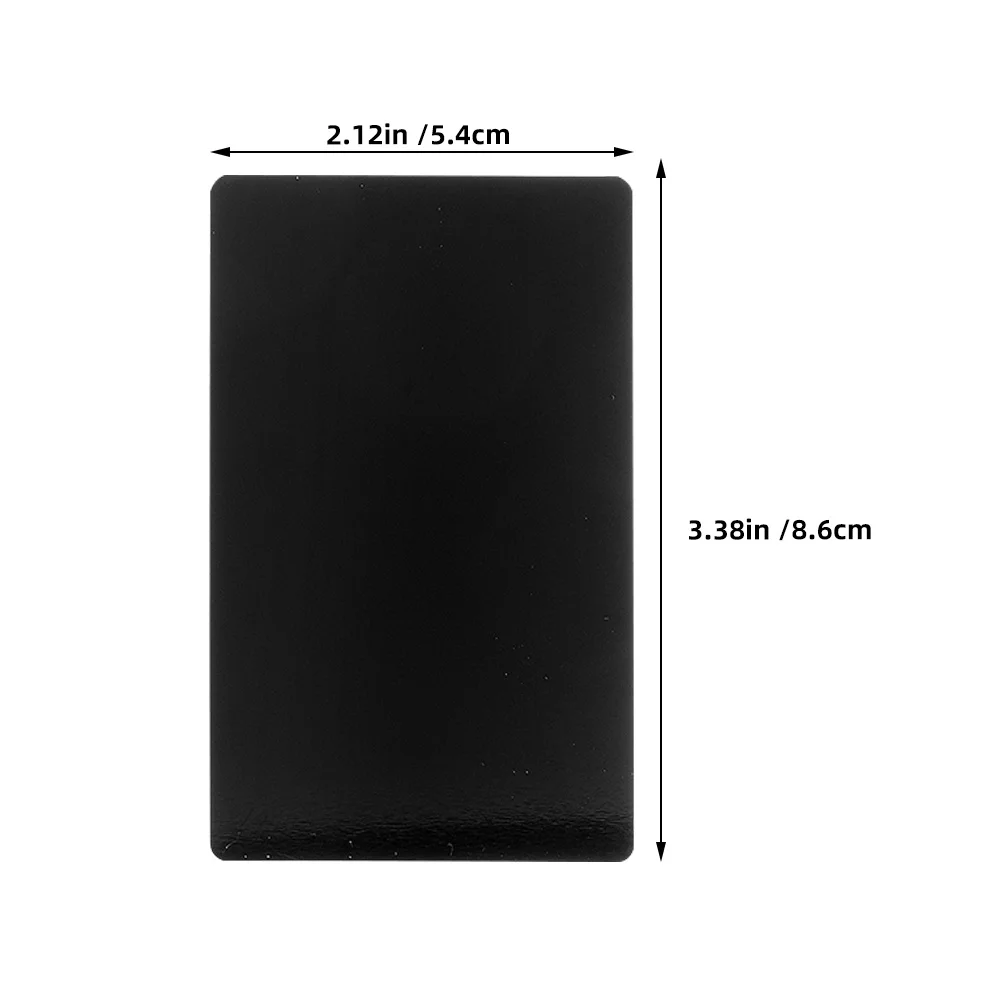 บัตรธุรกิจอะลูมิเนียมเปล่า 10 ชิ้น หนา สำหรับสลักอเนกประสงค์ ป้ายชื่อ ป้ายติดโต๊ะ บัตรขนาดเล็ก บัตรธุรกิจอะลูมิเนียม