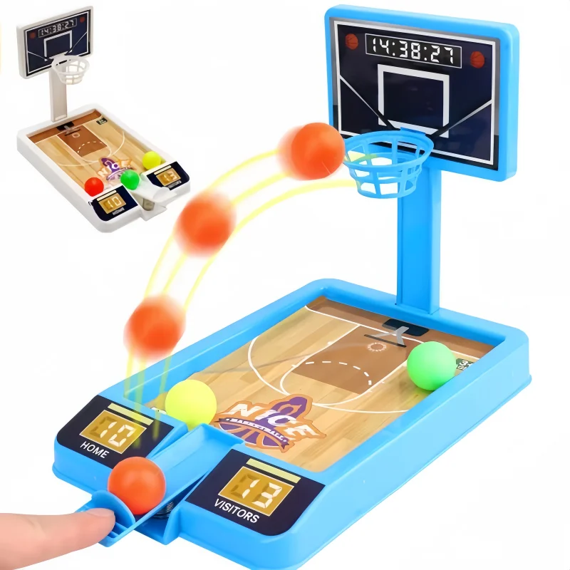 Mini Indoor Basketball Rack Pinball Sports Set Basketball 3 Ball Shooter Game Children Toy Table Ball Personally Interactive Toy