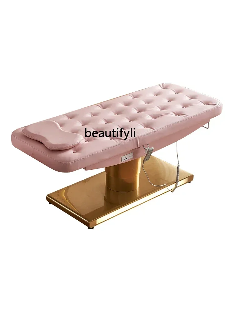 

ss newHigh-End Electric Beauty Bed Automatic Lifting Multifunctional Tattoo Couch Beauty Salon Special Medical Surgery Bed