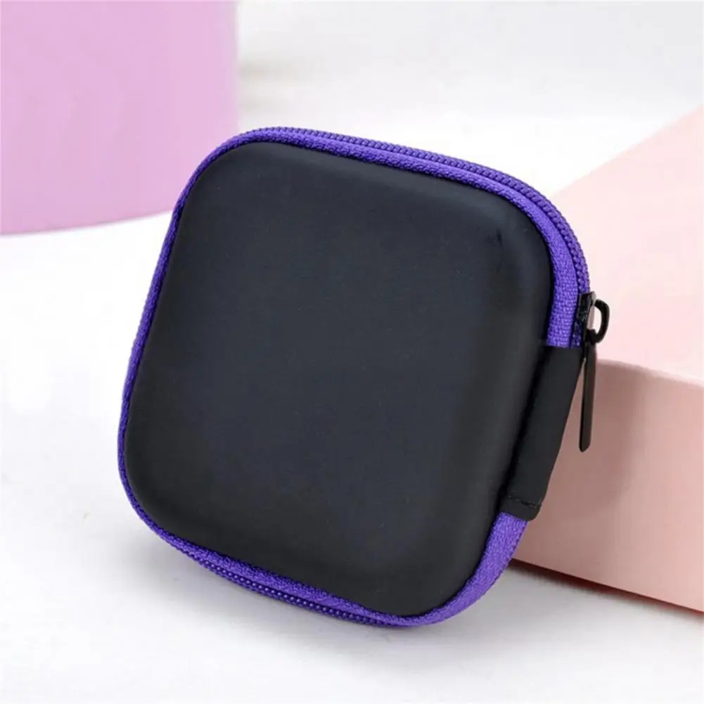 Bolsa de almacenamiento de auriculares EVA portátil, soporte de auriculares con cremallera, cargador Digital, bolsa de almacenamiento de auriculares, estuche organizador de Cable de datos Usb