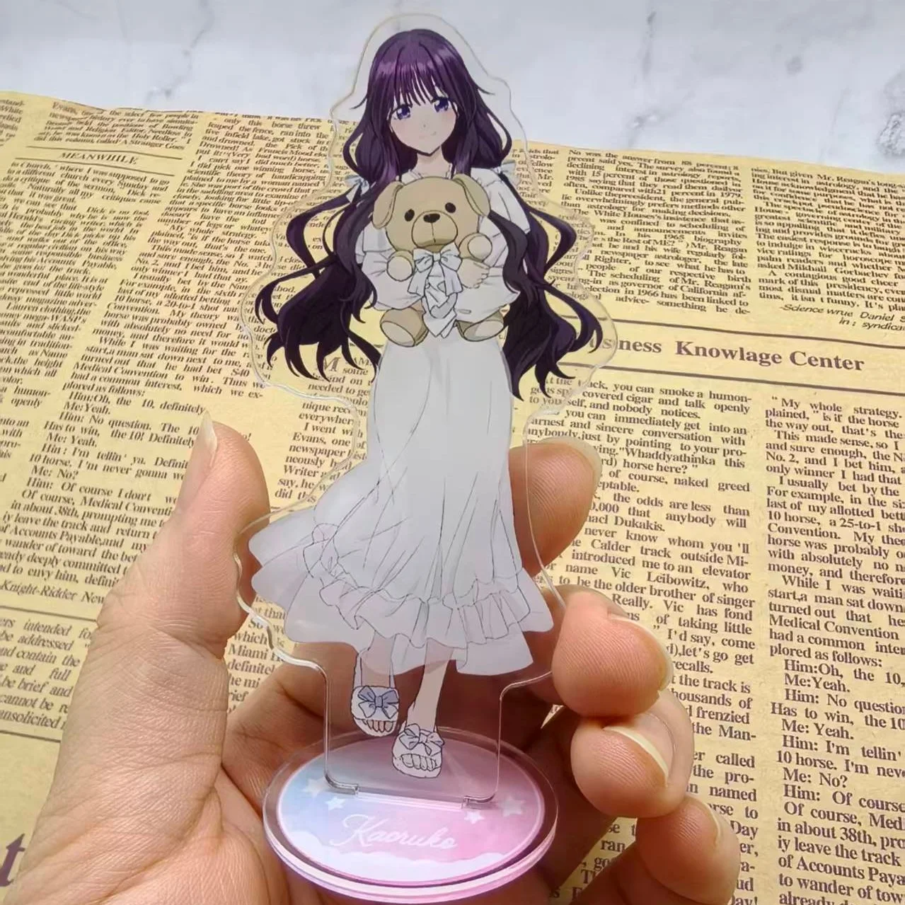 The Fragrant Flower Blooms with Dignity KaoruHana Anime Acrylic Stand Figure For Home Desk Decor Fans Collectible Present 2Pcs