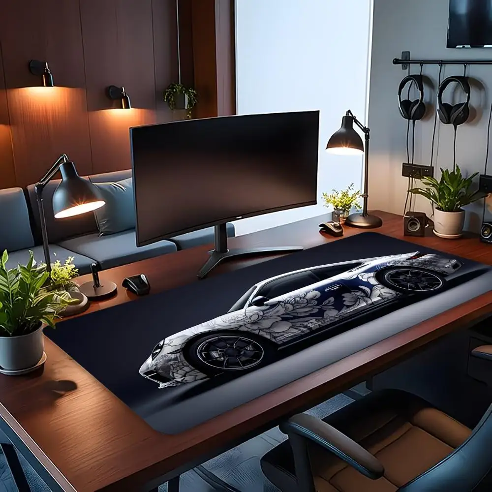 Pattern Sports car New Large size Mouse Pad Laptops Gaming Deskmat  Mousepad Anime Office Carpet Keyboard Rubber material
