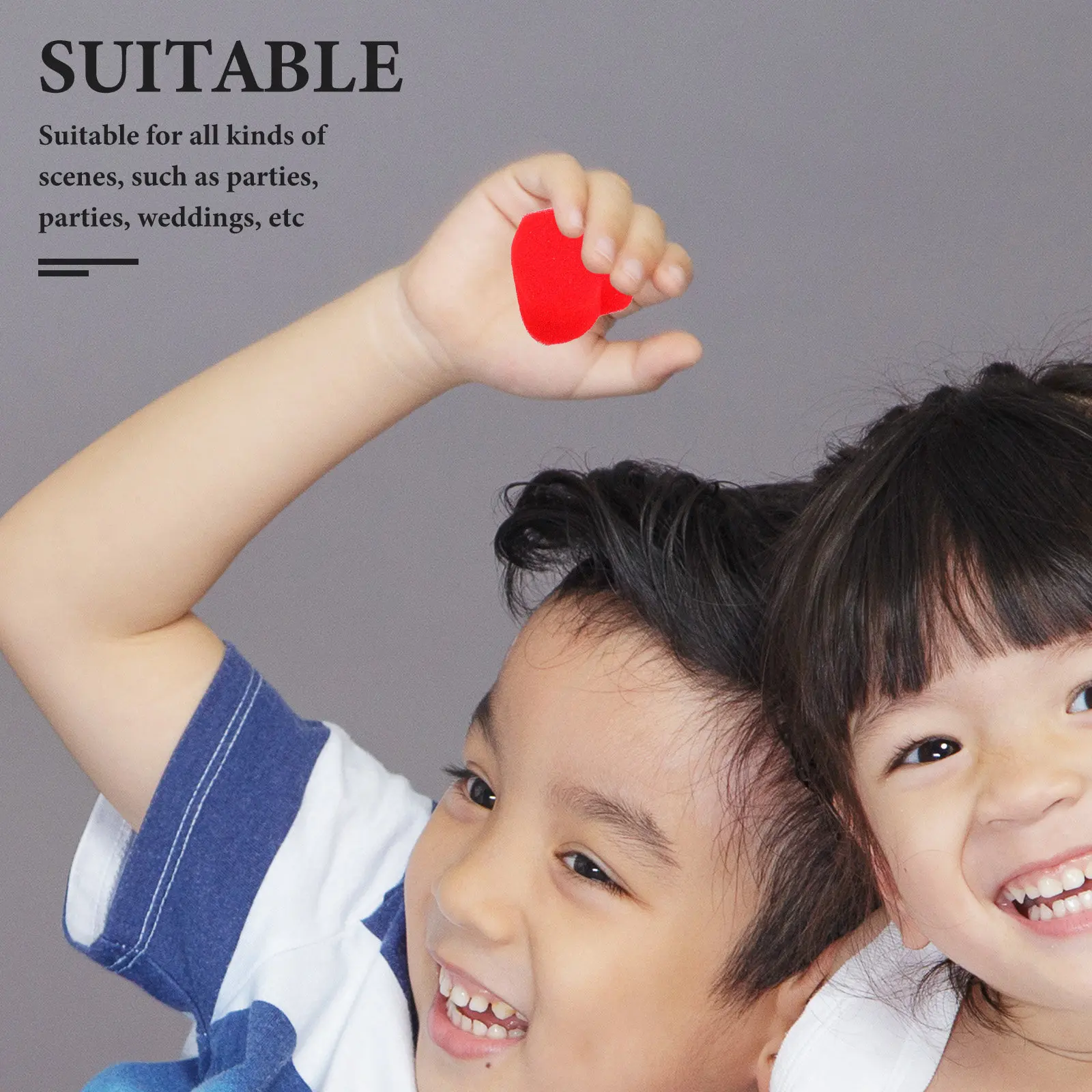 

20 пар красных губчатых сердечек для фокусов с иллюзиями, реквизит для выступлений по магии близкого плана, эффект появления и исчезновения сердца