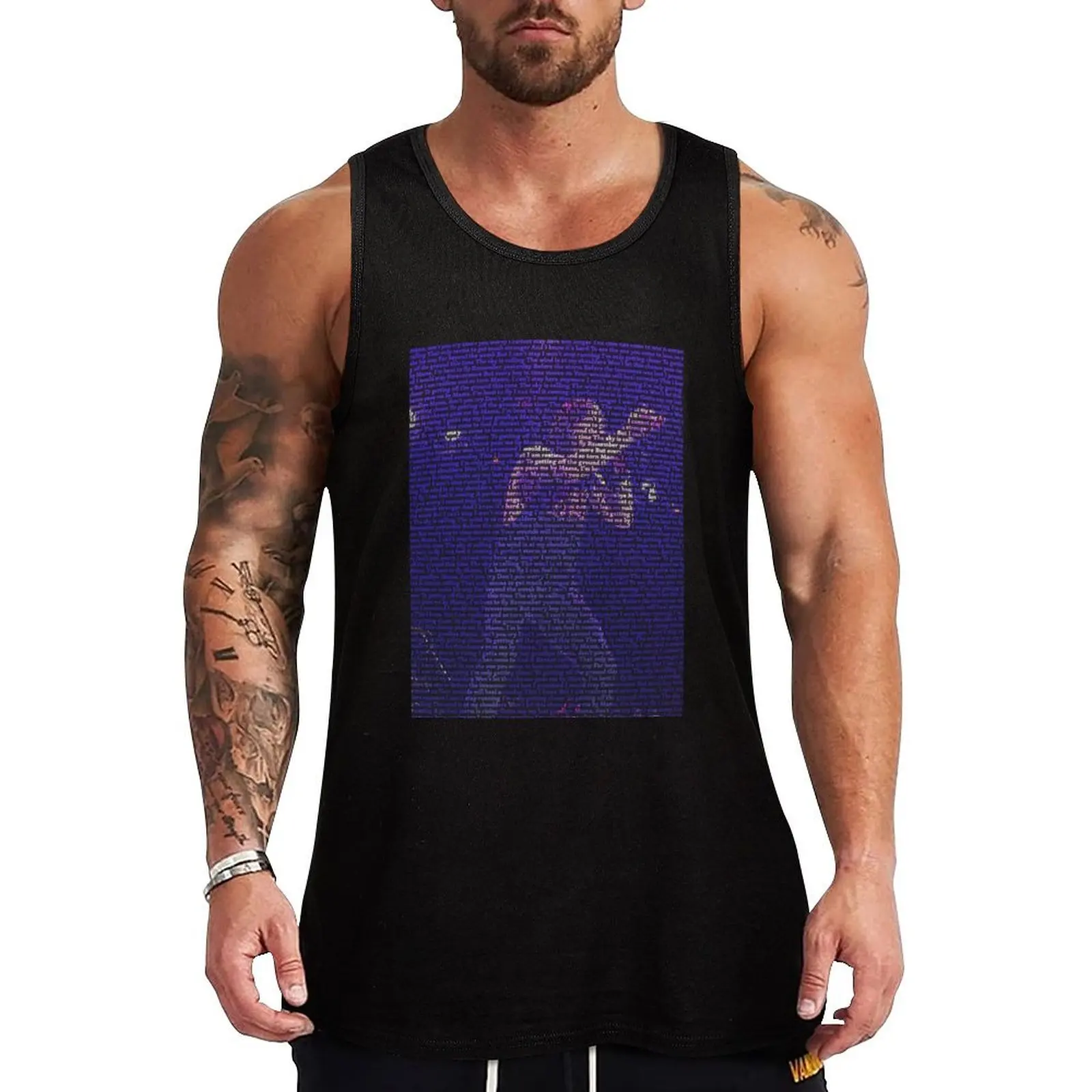 Myles Kennedy wordart Tank Top Male clothes Men's clothes luxury style gym summer clothes men 2024