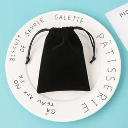 5 Stuks Fluwelen Trekkoord Verpakking Zakjes Sieraden Tas Opbergen Organizer Suède Flanel Katoenen Zakje Party Candy Bruiloft Gunsten