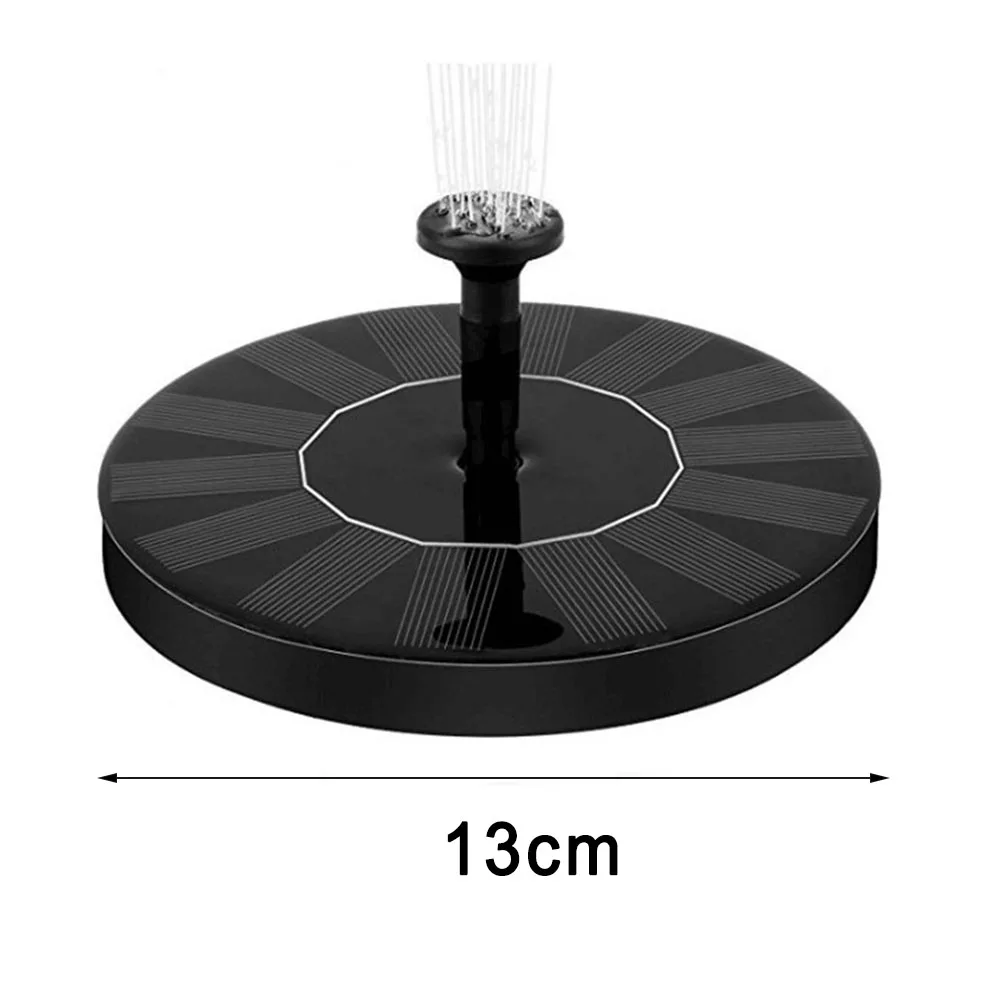 

1pcs Solar Fountain Pump Energy Saving Plants Watering Kit Colorful Fountain Solar Panel Bird Bath Fountain Outdoor Garden Pool