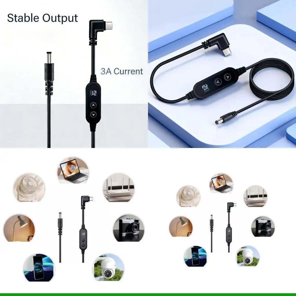 U55C Computer Power Cable 100W Efficient USB Type C DC5.5mm Direct Power Supply Port