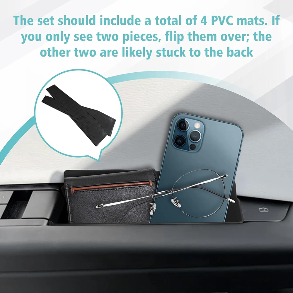 The New 4PCS Front Rear Door Side Storage Box For Tesla Cybertruck 2023-2025 Car Interior Accessories New