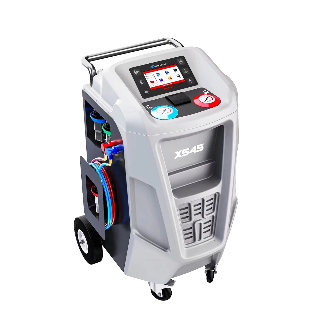 X-545 R134a Refrigerant Gas and Compressor Oil Recycle and Refill Machine / Automatic Car AC Service Station with Big LCD Screen