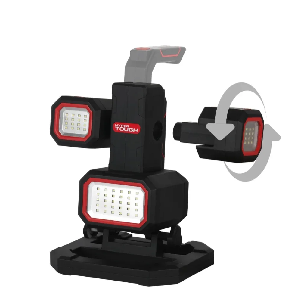 2023 New For 2000-Lumen LED Rechargeable Work Light & Detachable Spotlight