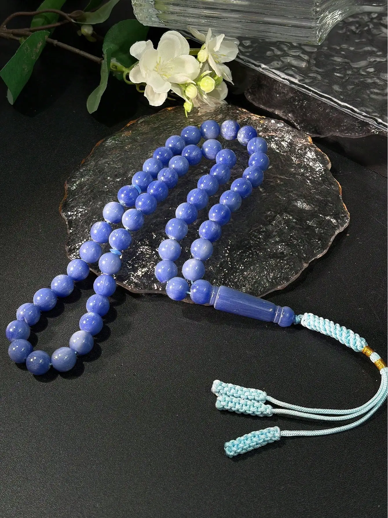 1PC Hand Braided Star Muslim Tasbih 51Pcs Single Strand Minimalist Tassel Islamic Prayer Beads Bracelet Elegant Religious Worshi