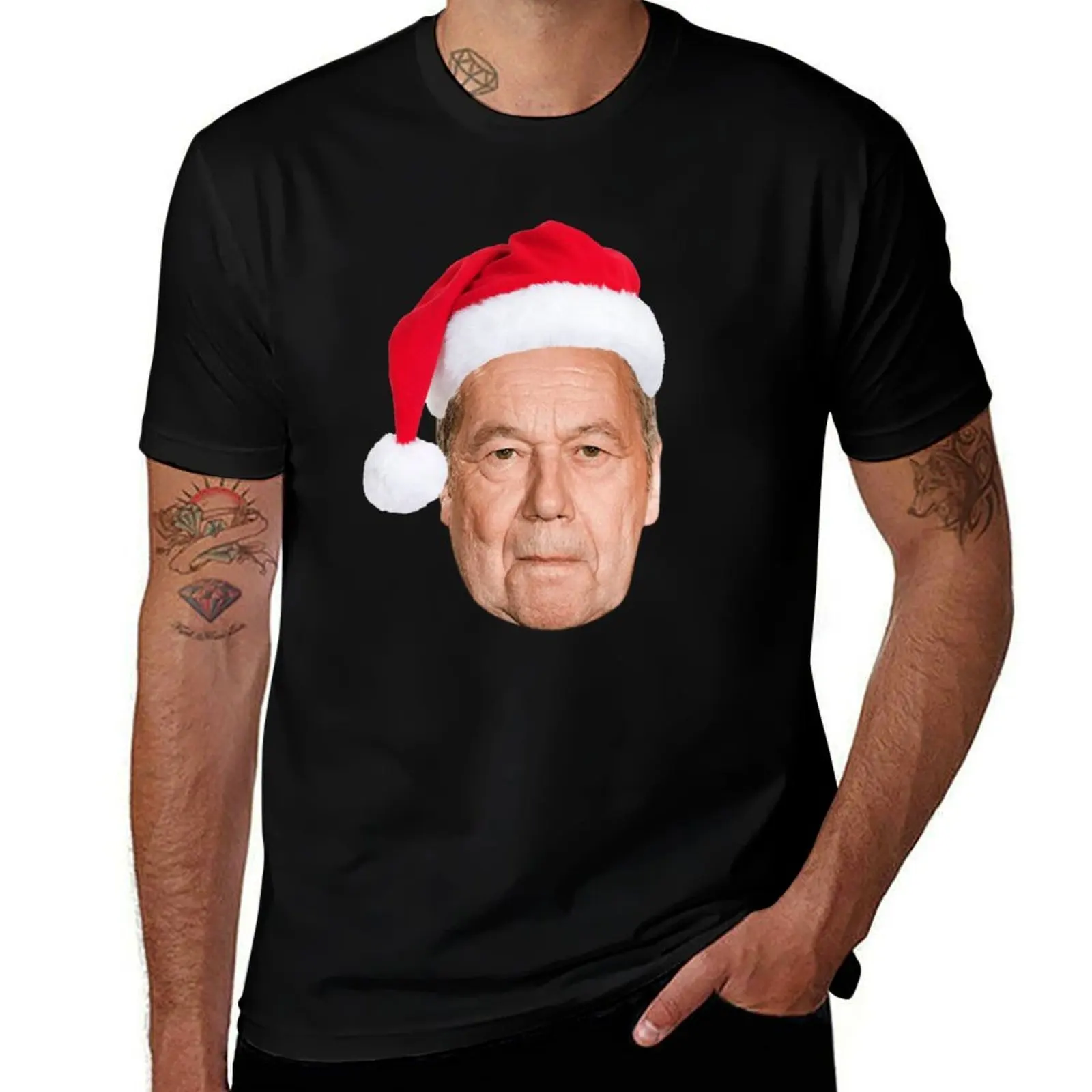 Roland kaiser CHRISTMAS HAT - rip Roland kaiser - rest in peace Roland kaiser T-Shirt Trendy Casual Short Sleeve Shirt
