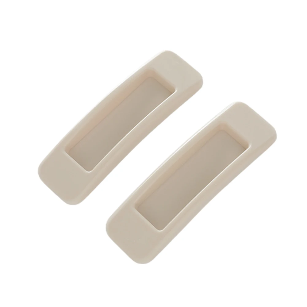 Practical Door Pull Handle Door Handle Flush Furniture 2PCs Accessories Bathroom Cabinet Door Handle Inset Plastic