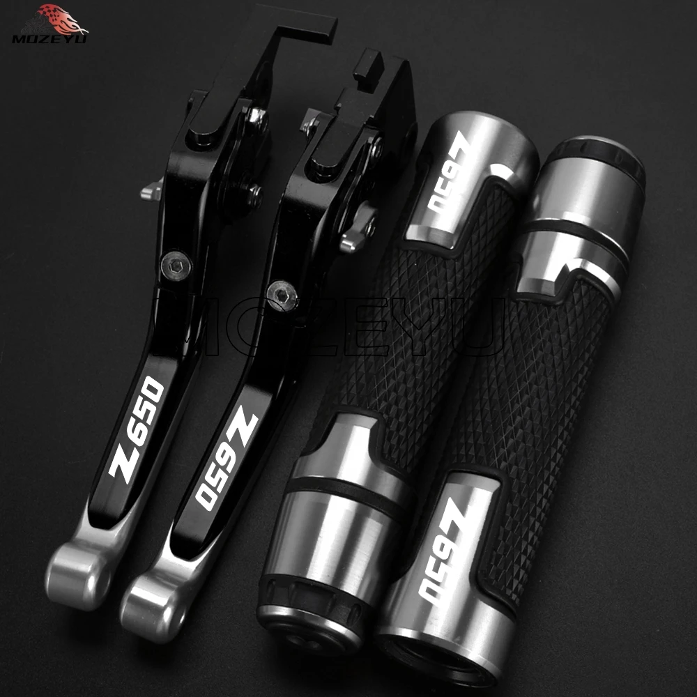

Motorcycle Adjustable Foldable Brake Clutch Levers FOR Kawasaki Z-650 Z 650 2016-2019 2018 2017 Z650 Handle Handlebar Grips Ends