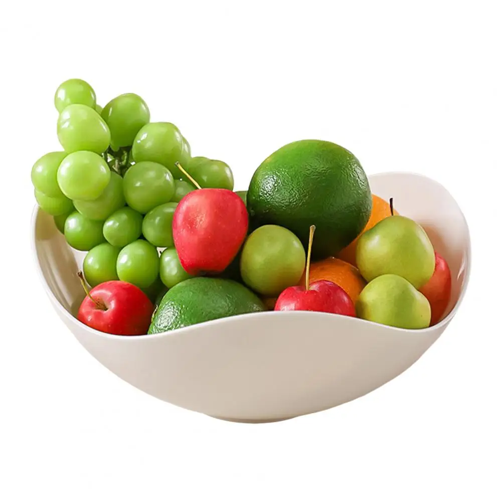 Kitchen Organization Basket Plastic Salad Bowl Capacity Fruit Basket Serving Tray for Snacks Candy Reusable Storage for Kitchen