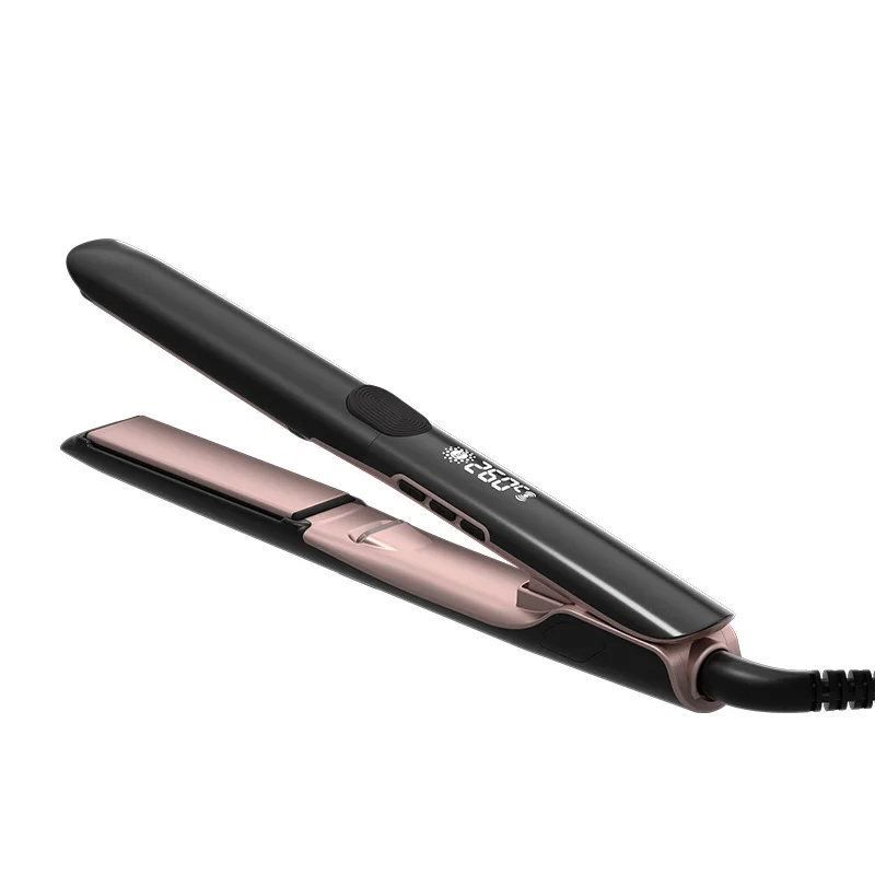 

Professional Hair Straightener Curling iron with LED display Built-in PTC heater Fast heating ceramic hair straightener