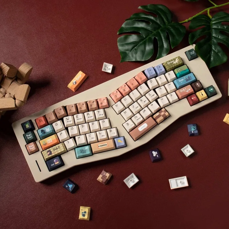 

Original Animal Themed Keycap Cherry Profile PBT Cute Key Caps Point Costomization Keycaps Mechanical Keyboard Accessory Gifts