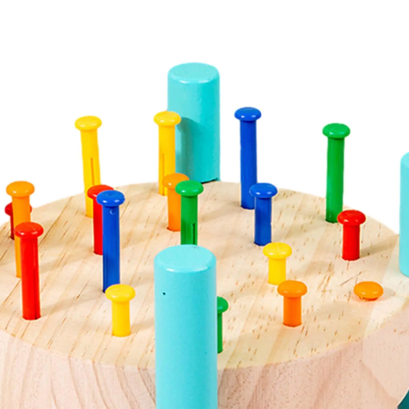 Wooden Pound Toys Color Recognition Learning Activities for Kids Preschool