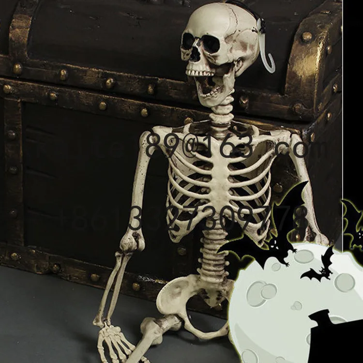 

Popular Halloween KTVcos Bar Haunted House Escape Simulation Plastic Skull Prop Ornament