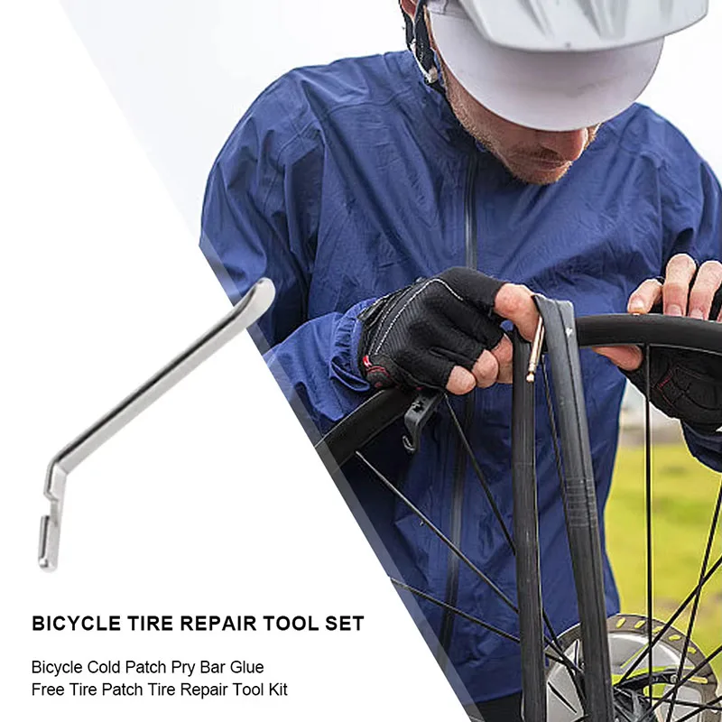 دراجة الإطارات الإطارات أنبوب طقم تصليح الدراجات شقة الإطارات إصلاح المطاط التصحيح الغراء رافعة الدراجات لا الغراء دراجة الأنبوب الداخلي أداة ثقب #4