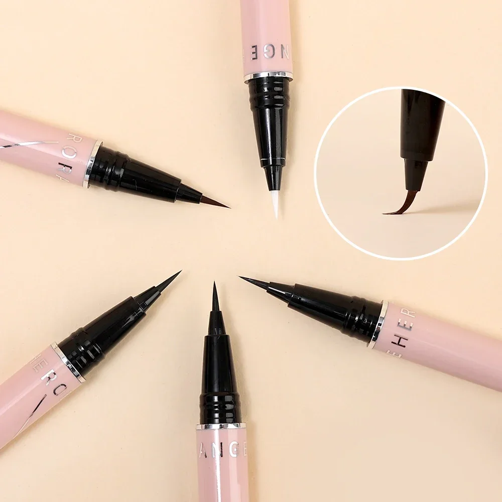 5colors Ultra-fine Liquid Eyeliner Lower Eyelash Pen Smooth Waterproof Quick Dry Black Brown Lasting Eye Liner Pen Korean Makeup