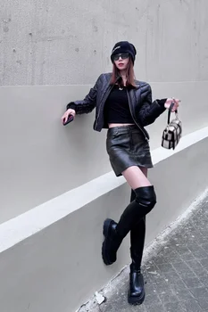 24SS Rick Damen Daunenjacke Streetwear Kurz Owens Mantel High Street Schwarz Stehkragen Mäntel Mode Weißer Gänsedaunenmantel