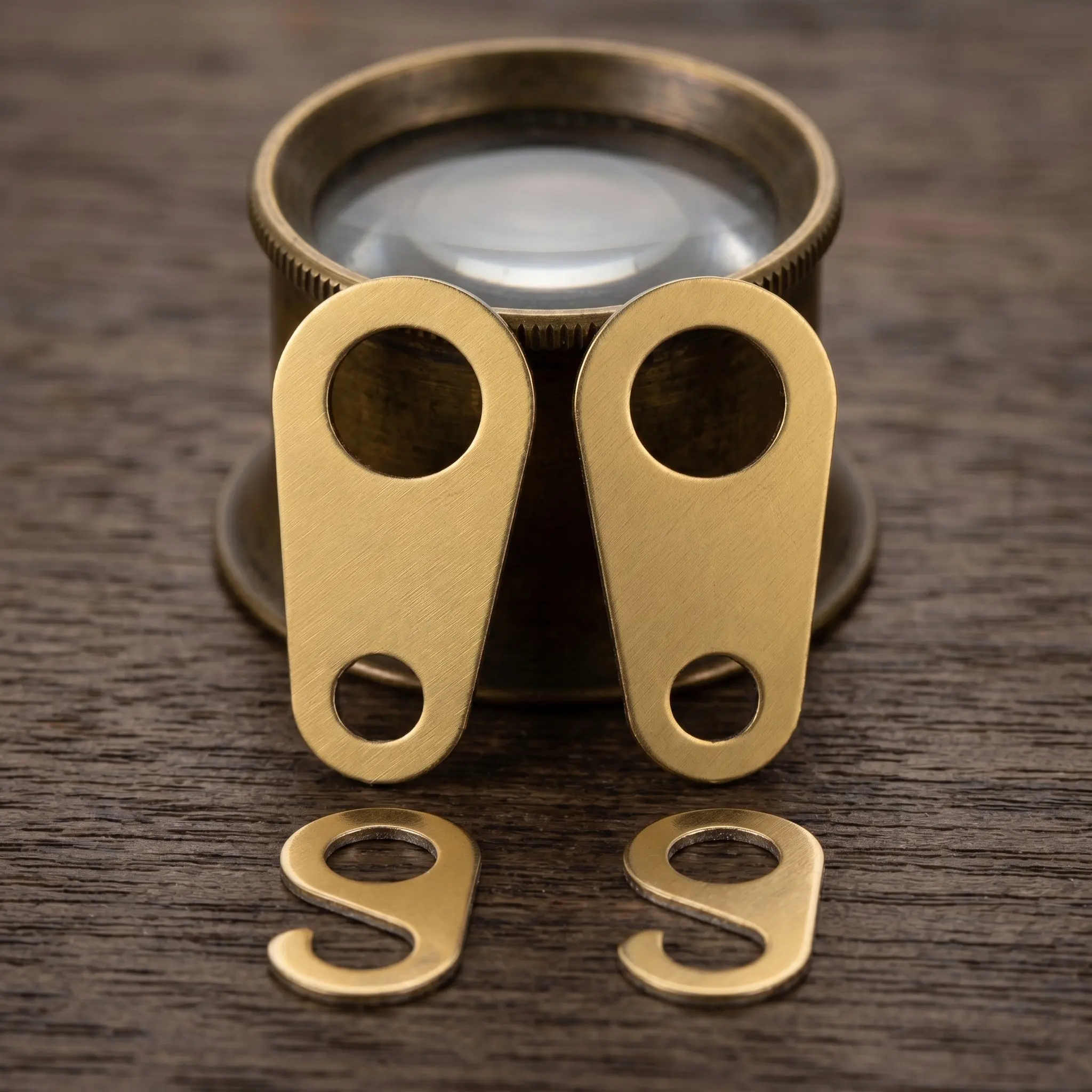4Pcs Mechanical Chain Hook Precision Metal Chain Tabs Clock Parts Grandfather Clock Accessories Hanging Chains for Vintage Decor