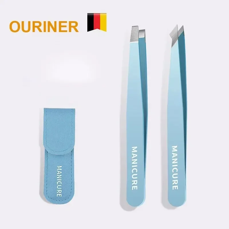 2026 new Eyebrow Tweezer Colorful Hair Beauty Fine Hairs Puller Stainless Steel Slanted Eye Brow Clips Removal Makeup Tools view 3