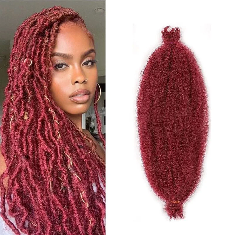 

Синтетические волосы для плетения косичек Afro Kinky Curly Marley, 16/24 дюйма, кудрявые, для женщин.