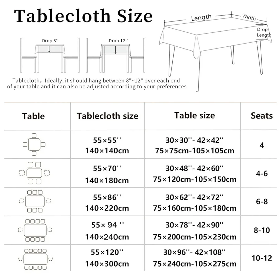 Back To School Rectangle Tablecloth Blackboard Pencil Science Class Tablecloth for Dining Table First Day of School Party Decor