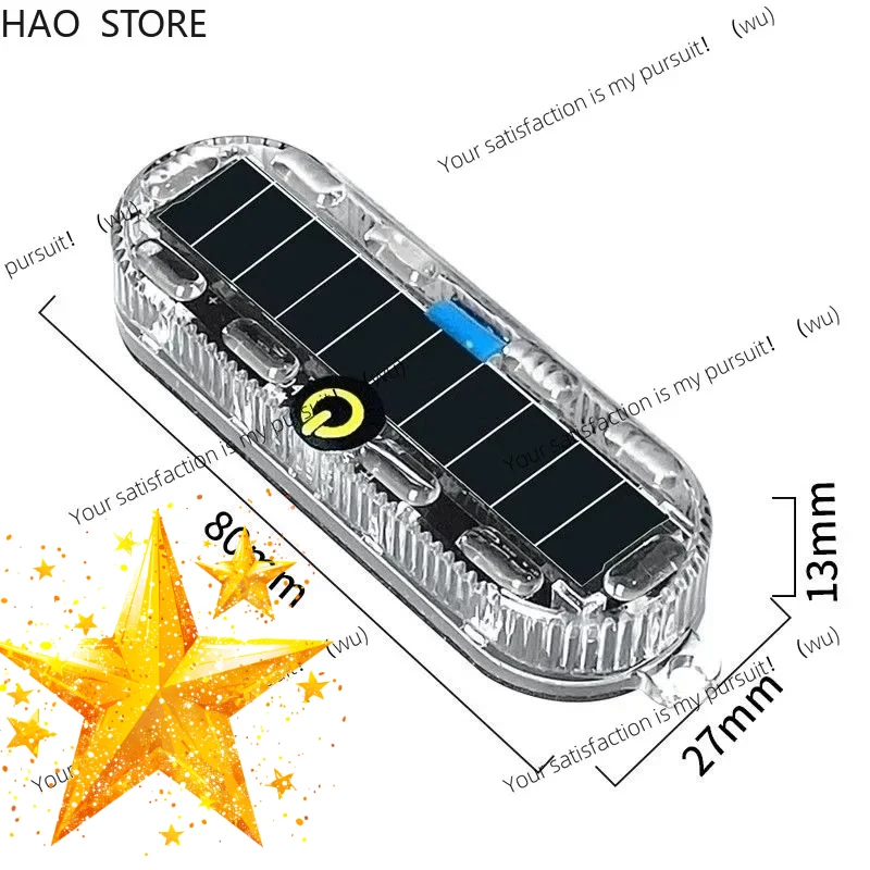 ZOCI-Applicable to colorful solar warning flash light electric vehicle warning flashing anti-rear-end vehicle