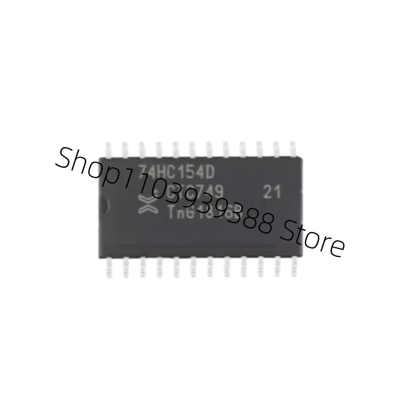 10Pcs New Original  74HC154D,653 74HC154D Decoder/Demultiplexer 1 x 4:16 24-SOP