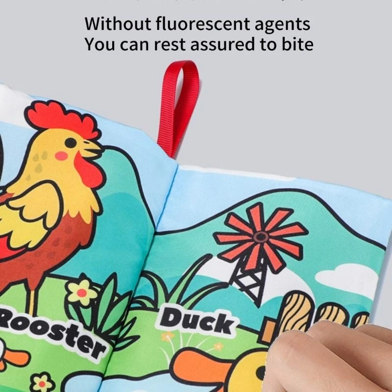 

Books for Early Children Development Touch Feel First Cloth Crinkle Book