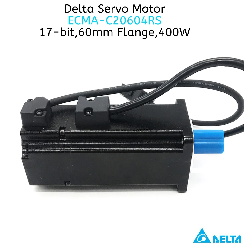 Delta AC B2 Servo 400W ASD-B2-0421-B ECMA-C20604RS ECMA-C20604SS Brake 0.4KW 1.27NM 60mm Flange Motor Drive Kit & 3m Cable