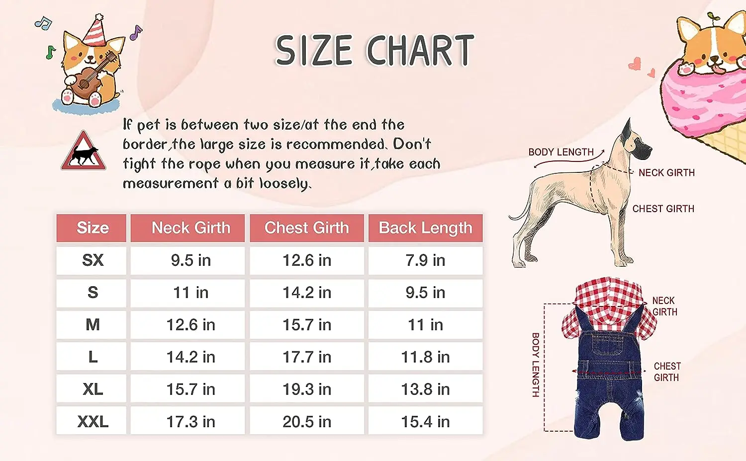 Dog Denim Jumpsuits Puppy Plaid Shirt jeans, Yorkie French Bulldog Overalls for Dogs, Pet Clothes for Small Medium Breed Dogs