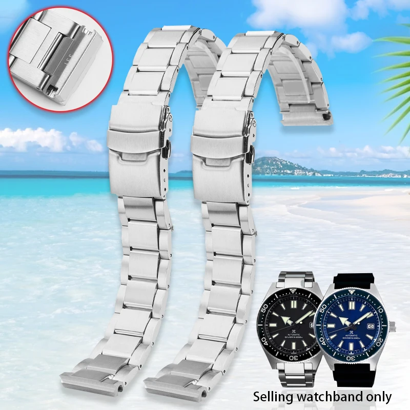 

Solid Curved Steel Band For SEIKO PROSPEX Series Men's Watch Band For SPB053 SPB051 SBDC051/053/055 Watch Accessories
